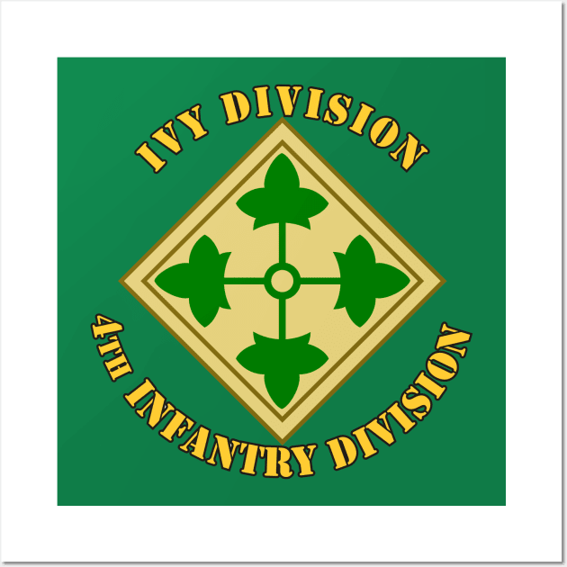 4th Infantry Division Wall Art by MBK